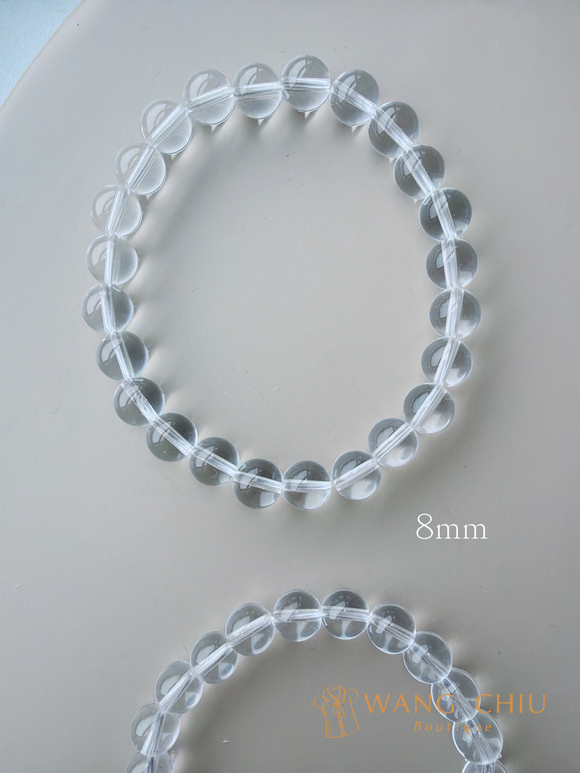 8MM) 高品全淨體白水晶251264-2 {預購+現貨} | WANG CHIU Boutique